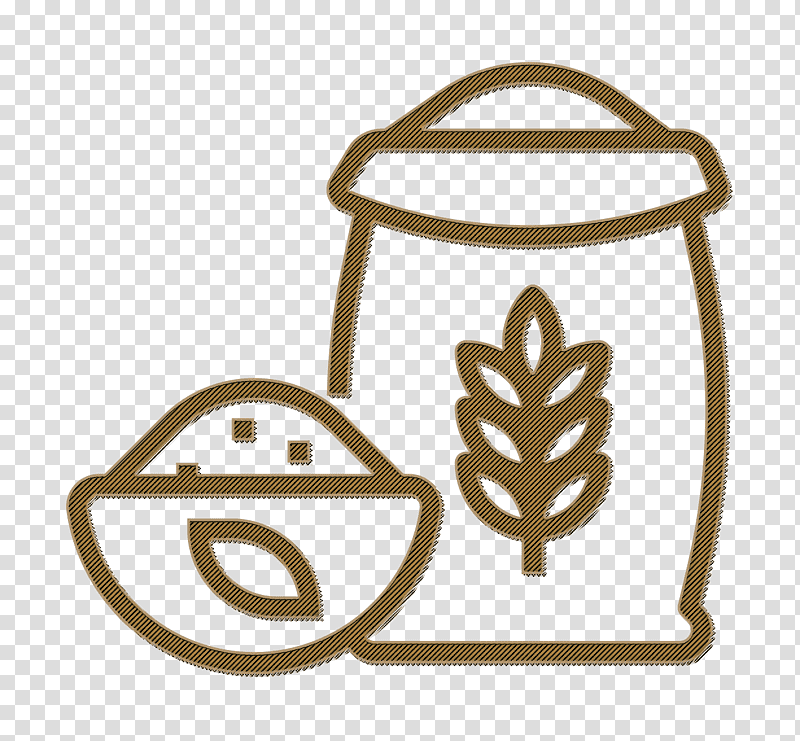 Carbohydrates icon Bakery icon Grain icon, Flour, Wheat Flour, Bread, Cake Flour, Ingredient, Pastry transparent background PNG clipart