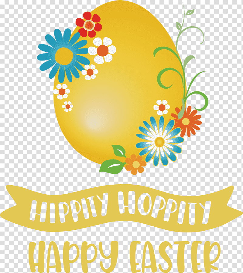 Hippity Hoppity Happy Easter, Easter Bunny, Easter Egg, Easter Basket, Egg Hunt, Holiday, Egg Decorating transparent background PNG clipart