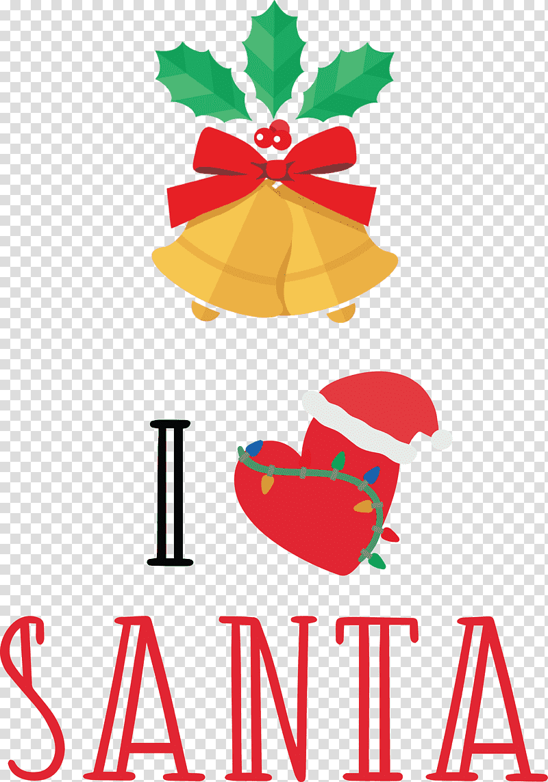I Love Santa Santa Christmas, Christmas , Black, Highdefinition Video, Christmas Day, Black Screen Of Death, Fineart transparent background PNG clipart