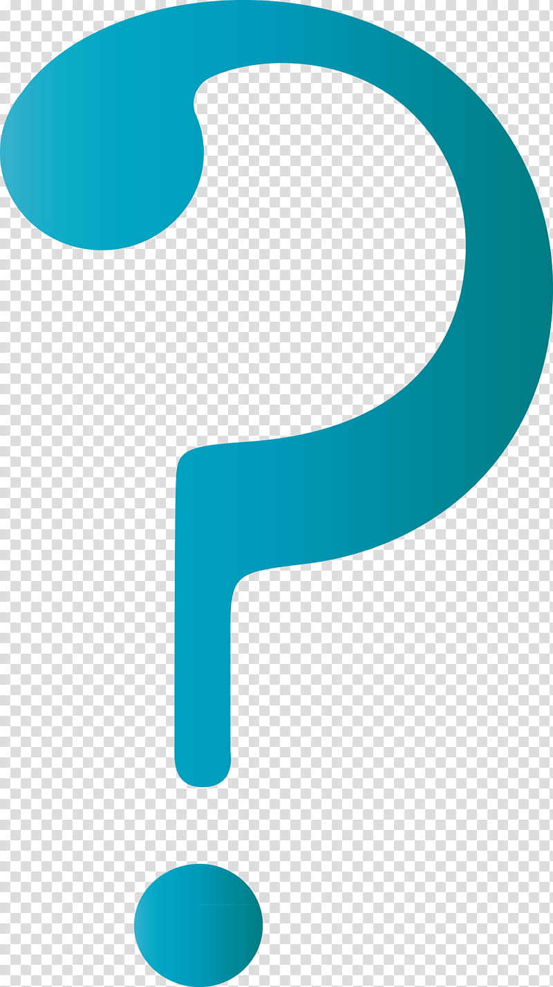 Question Mark, Aqua, Turquoise, Blue, Teal, Azure, Line, Material Property transparent background PNG clipart