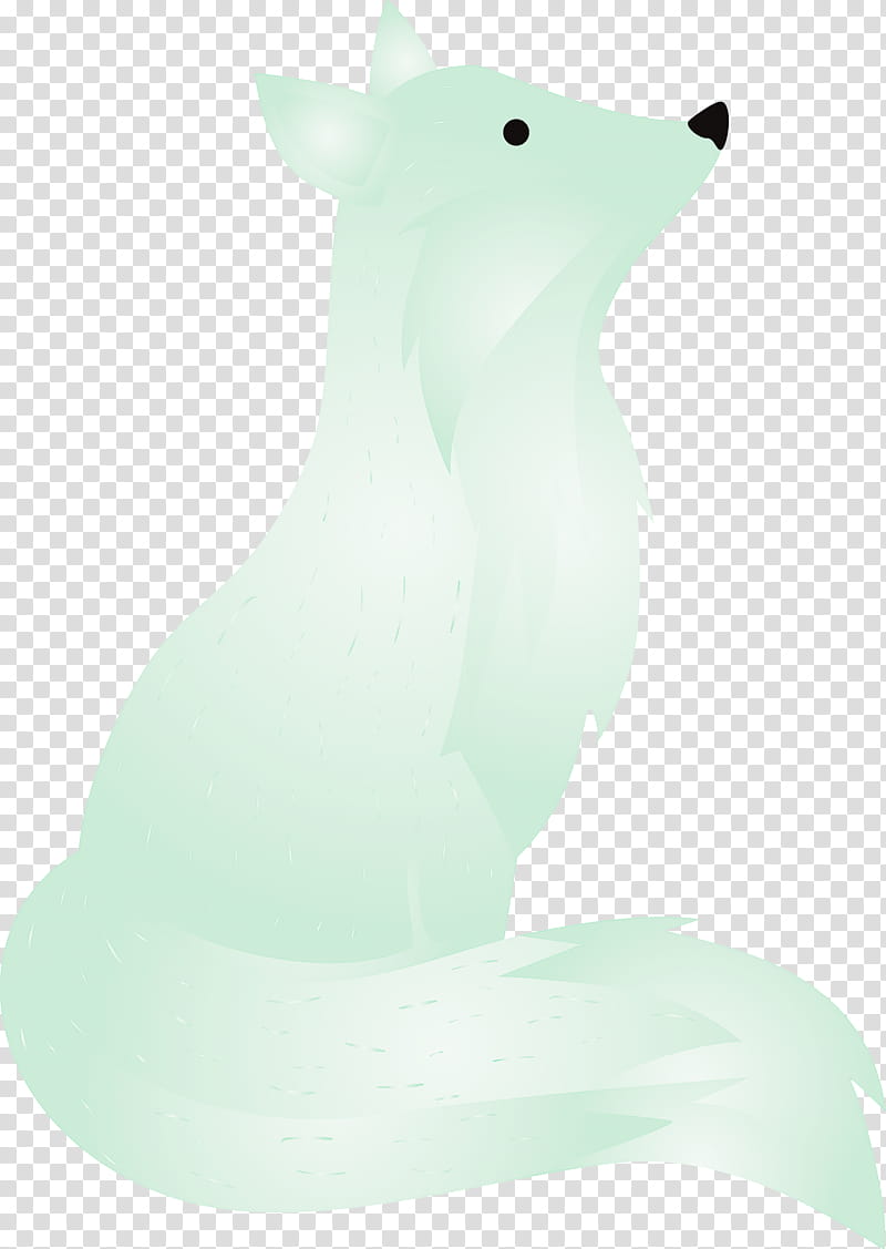 green animal figure figurine, Watercolor Fox transparent background PNG clipart