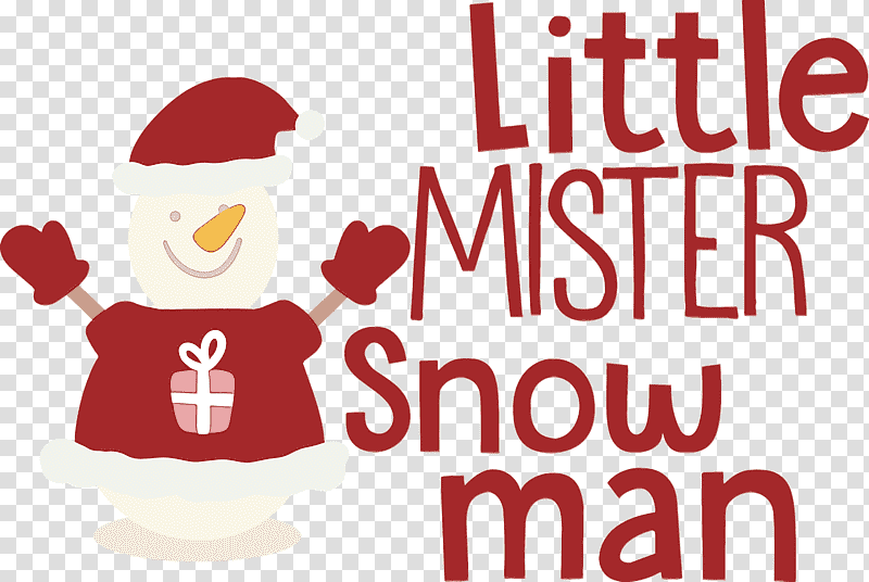 Christmas Day, Little Mister Snow Man, Watercolor, Paint, Wet Ink, Logo, Cartoon transparent background PNG clipart