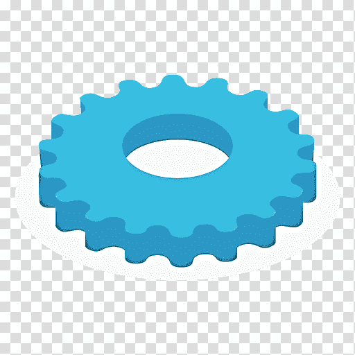 sprocket chain drive sticker price, Gear transparent background PNG clipart