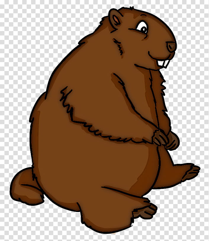 Groundhog day, Cartoon, Beaver, Marmot, Gopher, Capybara transparent background PNG clipart