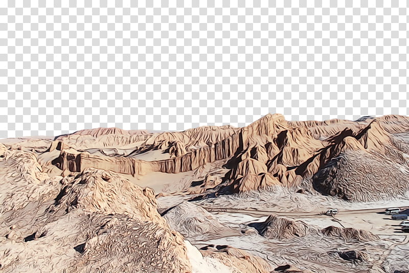 atacama desert san pedro de atacama antofagasta outcrop, Watercolor, Paint, Wet Ink, Sand, Tourism, Wadi, Geology transparent background PNG clipart