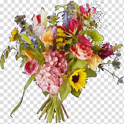 Floral design, Watercolor, Paint, Wet Ink, Flower Bouquet, Cut Flowers, Interflora, Sunflower Bouquet transparent background PNG clipart