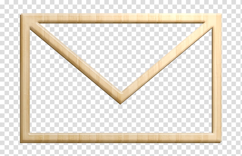 interface icon Mail icon Envelope back view outline icon, Academic 2 Icon, Table, M083vt, Triangle, Wood, Text transparent background PNG clipart