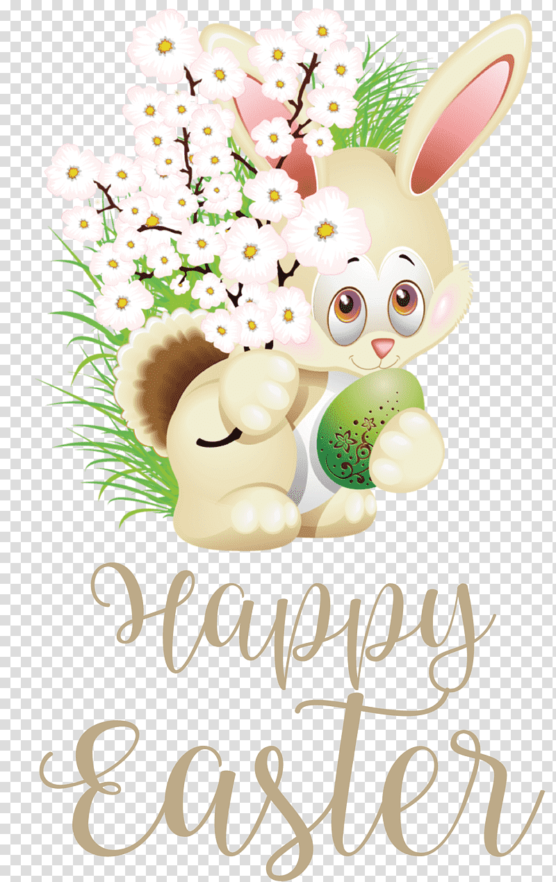Happy Easter Day Easter Day Blessing easter bunny, Cute Easter, Rabbit, Hare, Easter Egg, Easter Basket, New Year transparent background PNG clipart