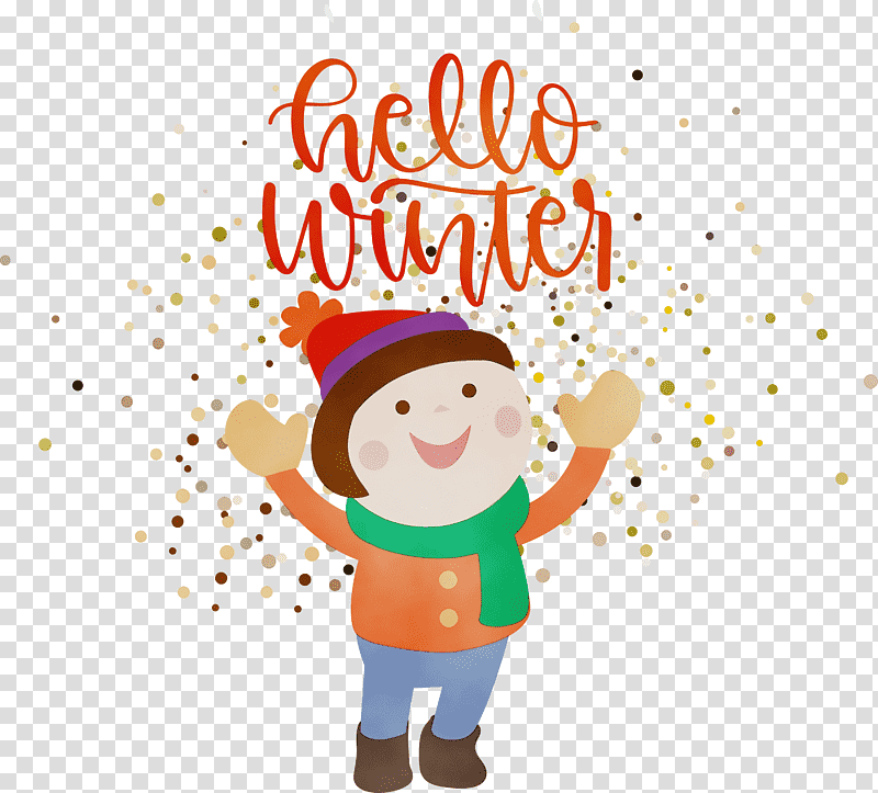 Christmas Day, Hello Winter, Welcome Winter, Winter
, Watercolor, Paint, Wet Ink transparent background PNG clipart