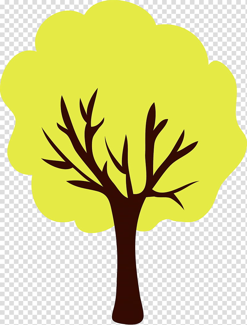 Plane, Cartoon Tree, Abstract Tree, Leaf, Yellow, Woody Plant, Branch, Plant Stem transparent background PNG clipart