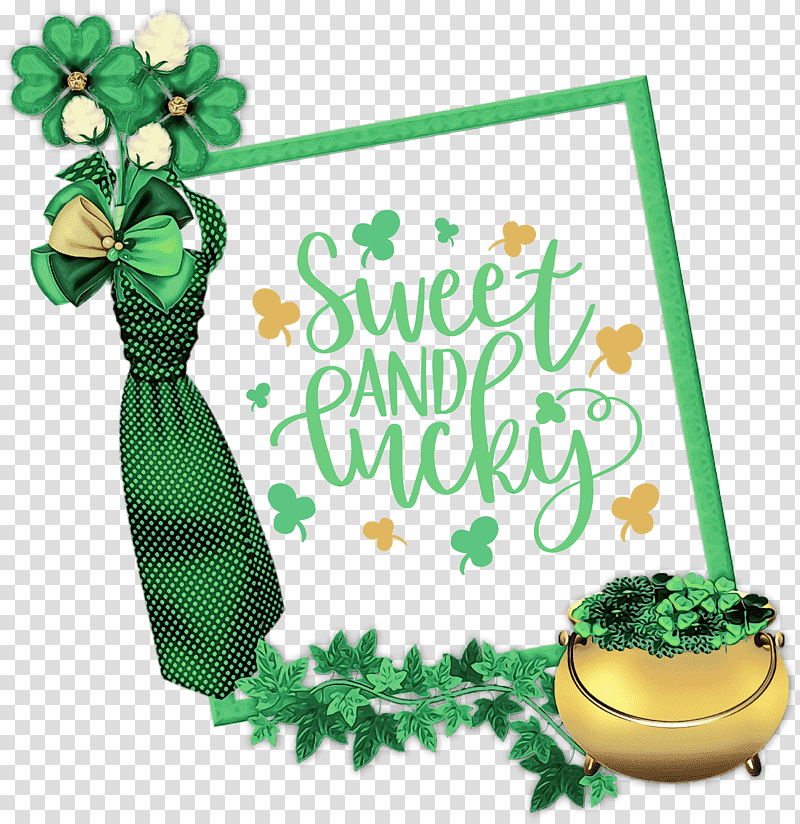 Saint Patrick's Day, Lucky, St Patricks Day, Watercolor, Paint, Wet Ink, Saint Patricks Day transparent background PNG clipart