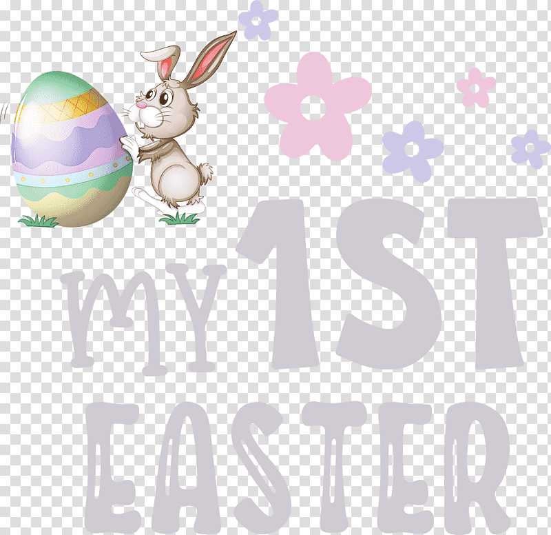 My 1st Easter easter bunny easter day, Logo, Meter transparent background PNG clipart