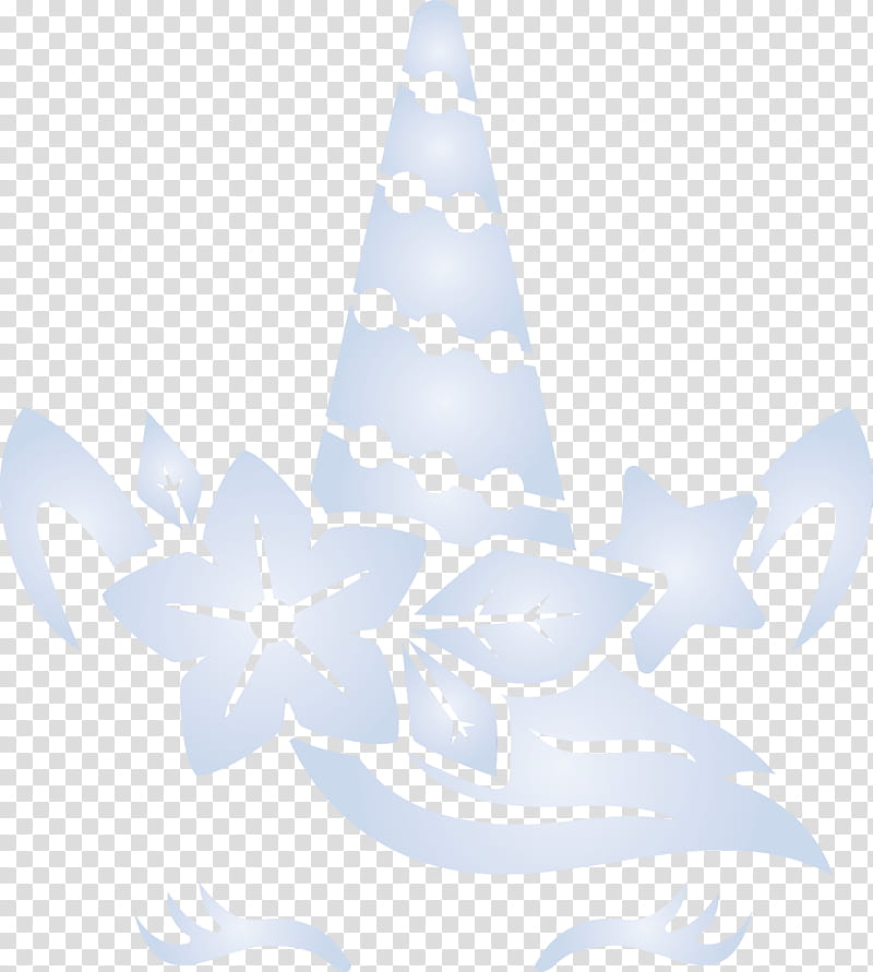 white leaf tree plant pattern, Unicorn, Christmas Unicorn, Watercolor, Paint, Wet Ink transparent background PNG clipart