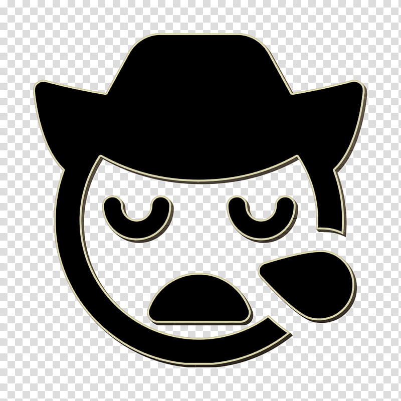 Emoji icon Smiley and people icon Cowboy icon, Cat, Logo, Snout, Hat transparent background PNG clipart