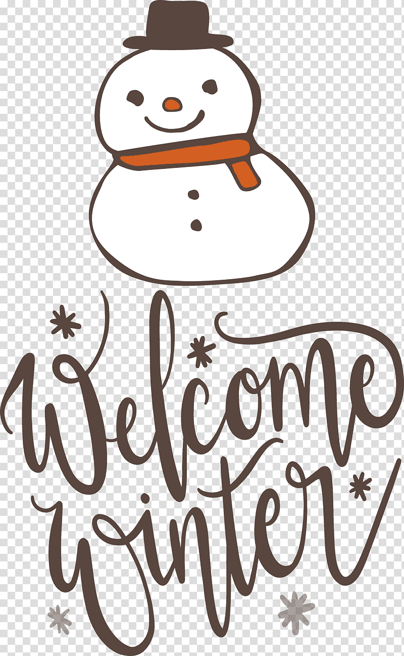 Welcome Winter, Happiness, Character, Smile, Snowman, Line, Behavior transparent background PNG clipart