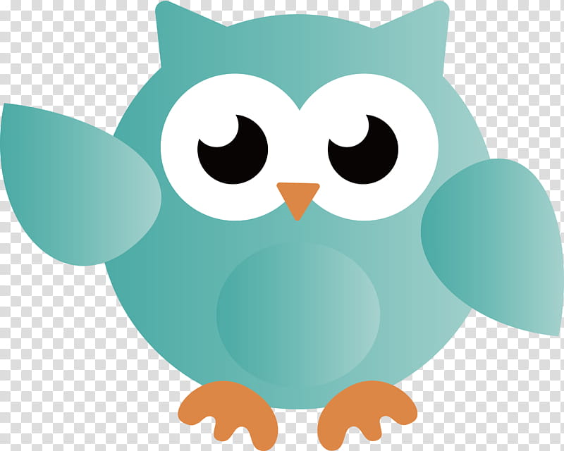 beak birds cartoon owl m bird of prey, Cute Owl, Owl , Teal, Microsoft Azure, Biology, Science transparent background PNG clipart