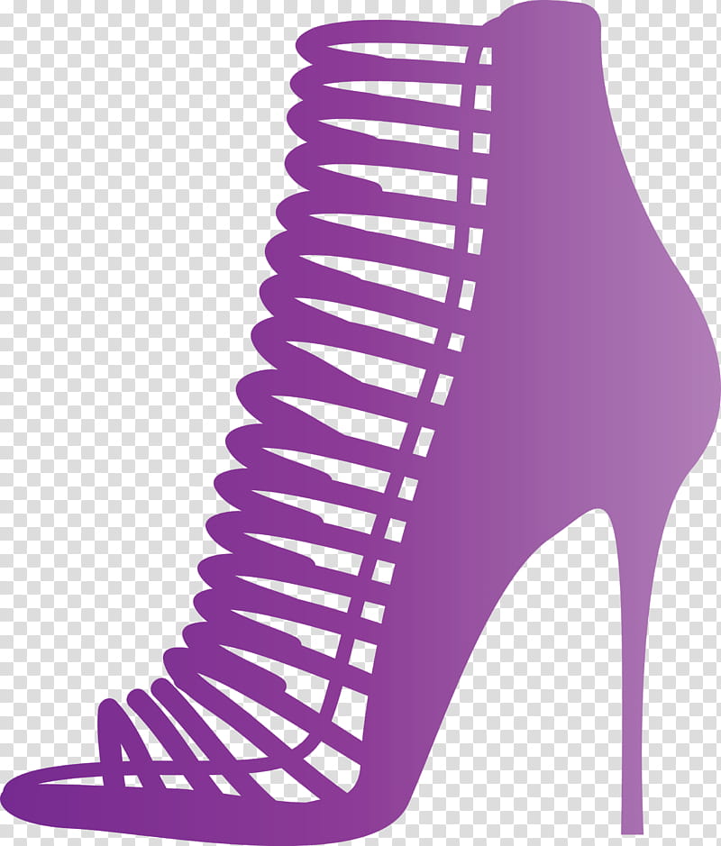 high heels, Footwear, Purple, Violet, Pink, Magenta, Shoe, Court Shoe transparent background PNG clipart