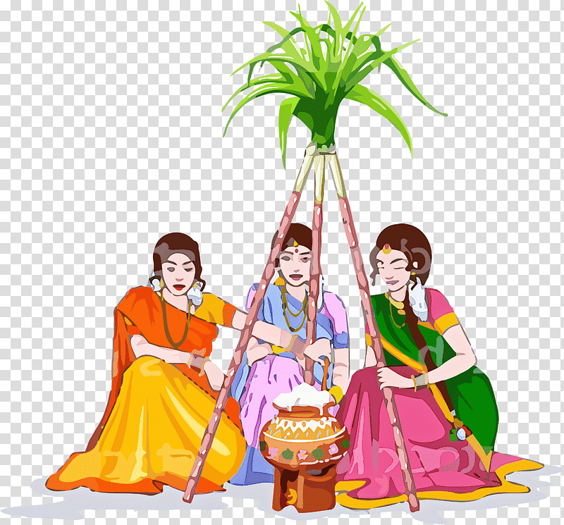 pongal, Cartoon, Lion Dance, Costume Design, Character transparent background PNG clipart