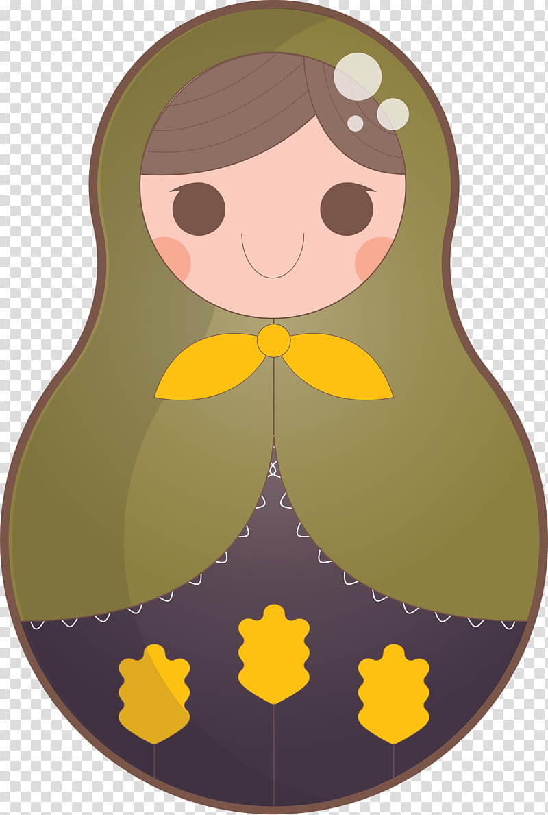 Colorful Russian Doll, Beak, Yellow transparent background PNG clipart