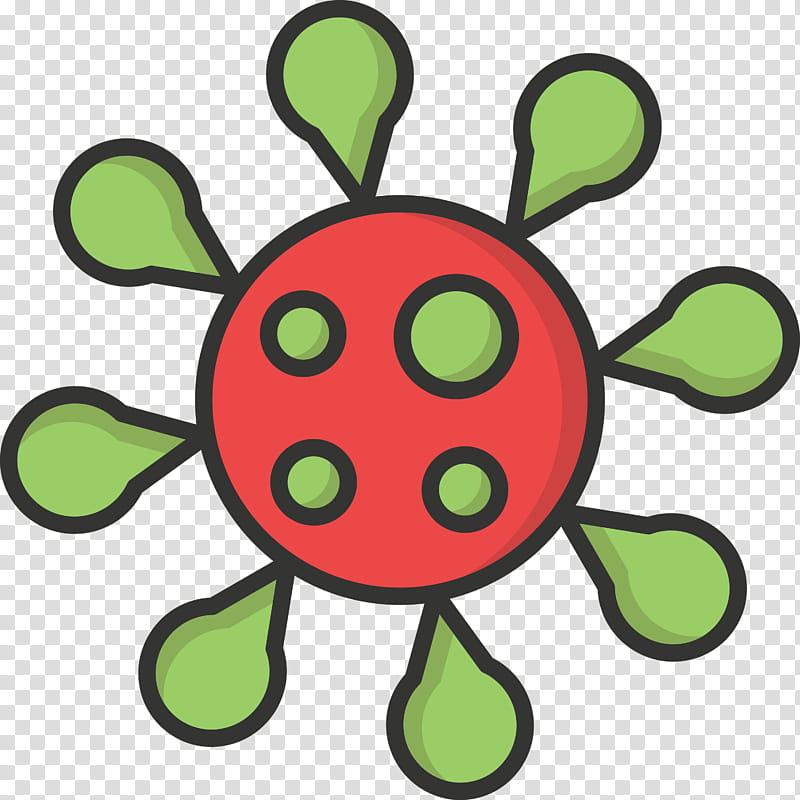 coronavirus covid virus, Green, Cartoon, Yellow, Leaf, Line, Smile, Circle transparent background PNG clipart