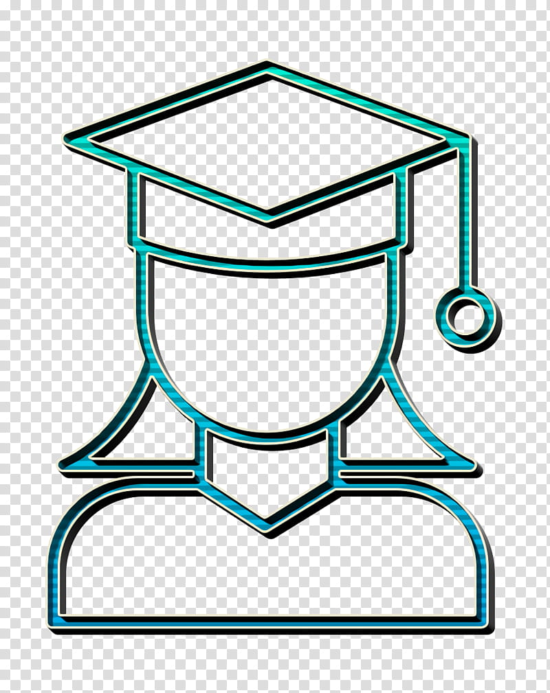 Student icon School icon Graduate icon, Table, End Table, Furniture, Line Art transparent background PNG clipart