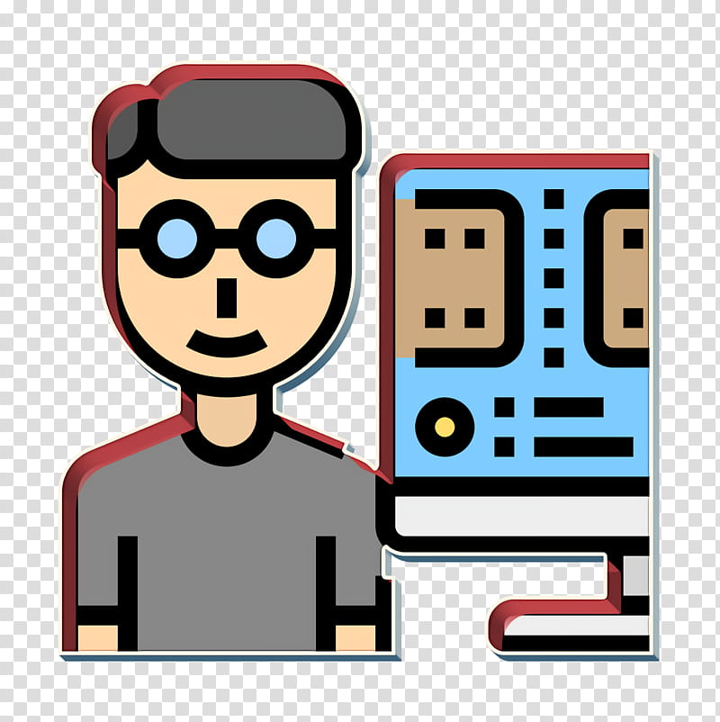 Career icon Professions and jobs icon Editor icon, Cartoon, Line, Technology, Floppy Disk transparent background PNG clipart
