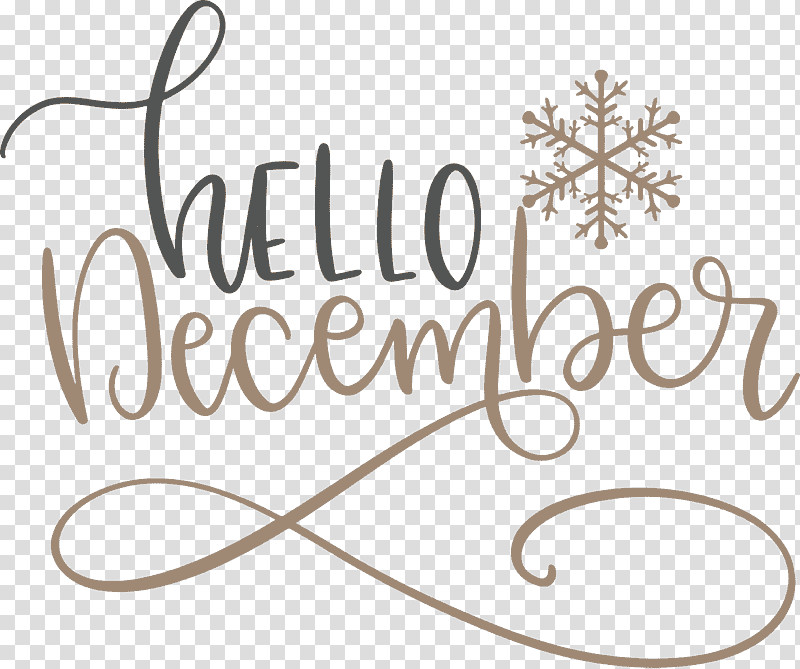 hello December Winter, Winter
, Calligraphy, Meter, Line, Jewellery, Human Body transparent background PNG clipart