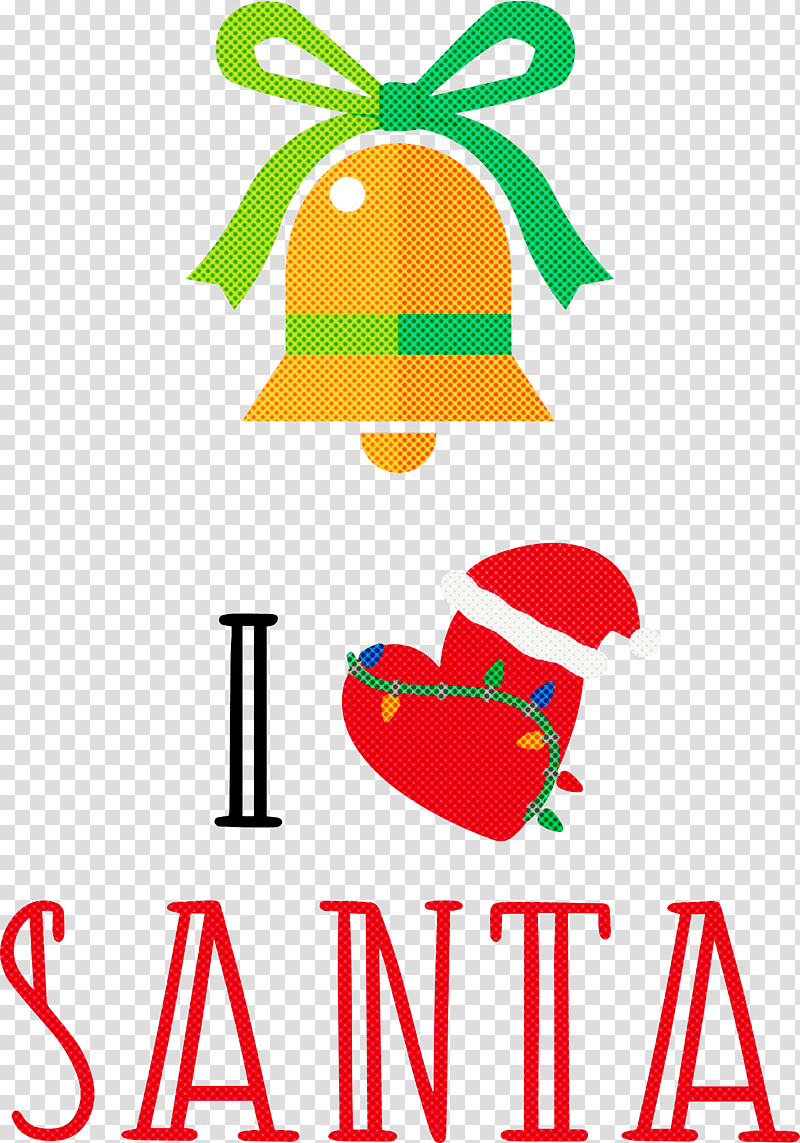 I Love Santa Santa Christmas, Christmas , Bell, Christmas Day, Fine Arts, Watercolor Painting, Architecture transparent background PNG clipart