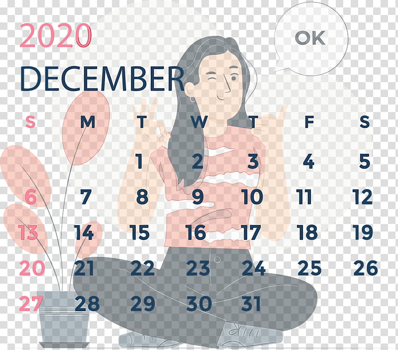 mar del plata text calendar system font, December 2020 Printable Calendar, December 2020 Calendar, Watercolor, Paint, Wet Ink, Cartoon, Organization transparent background PNG clipart
