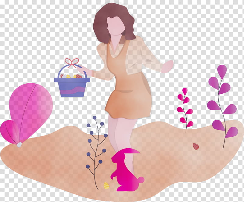 love gesture heart, Easter Egg Hunt, Watercolor, Paint, Wet Ink transparent background PNG clipart