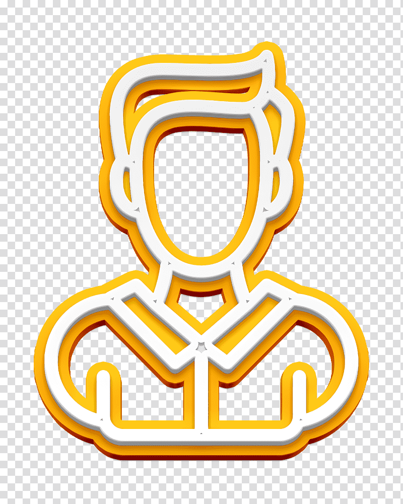 Profile Placeholders icon Male icon, Symbol, Chemical Symbol, Yellow, Line, Meter, Mathematics transparent background PNG clipart