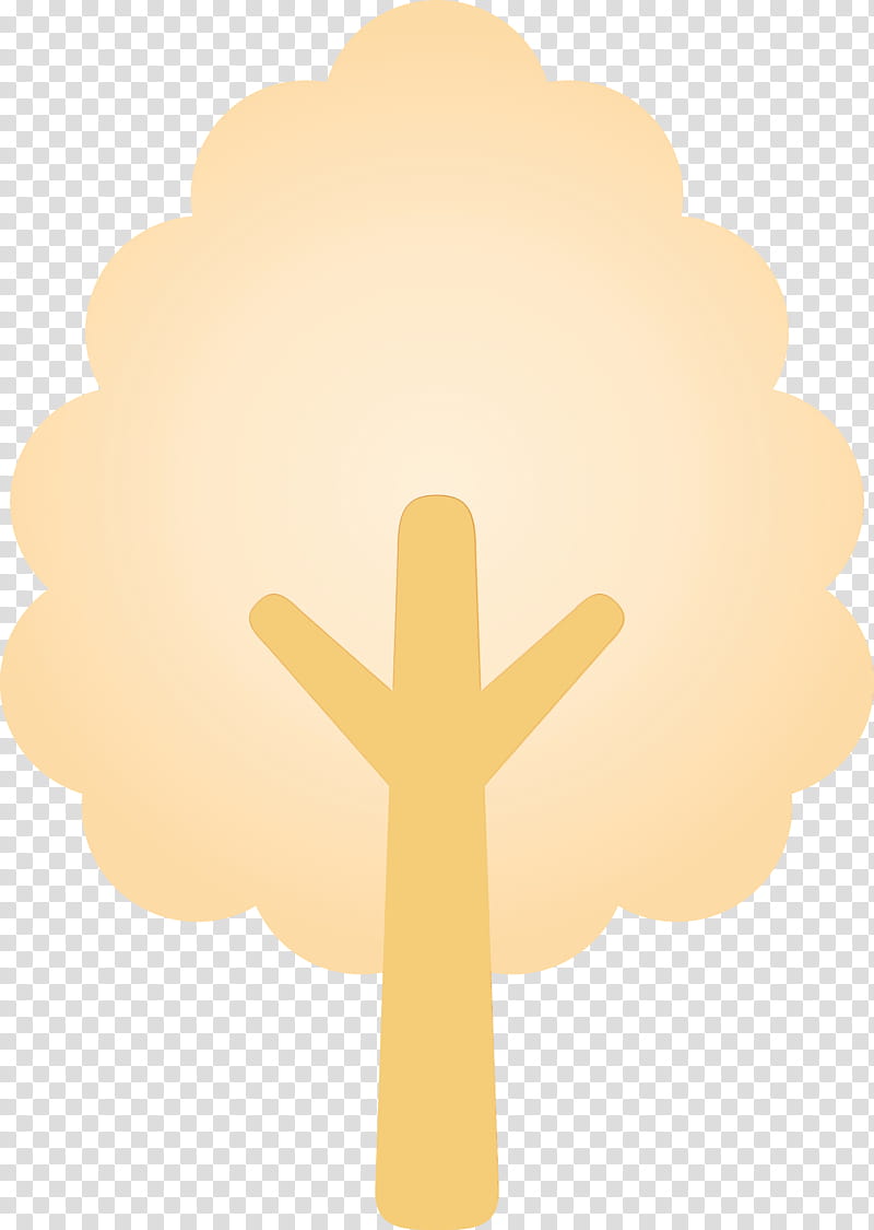yellow cloud cross symbol tree, Abstract Tree, Cartoon Tree, Watercolor, Paint, Wet Ink, Religious Item, Material Property transparent background PNG clipart