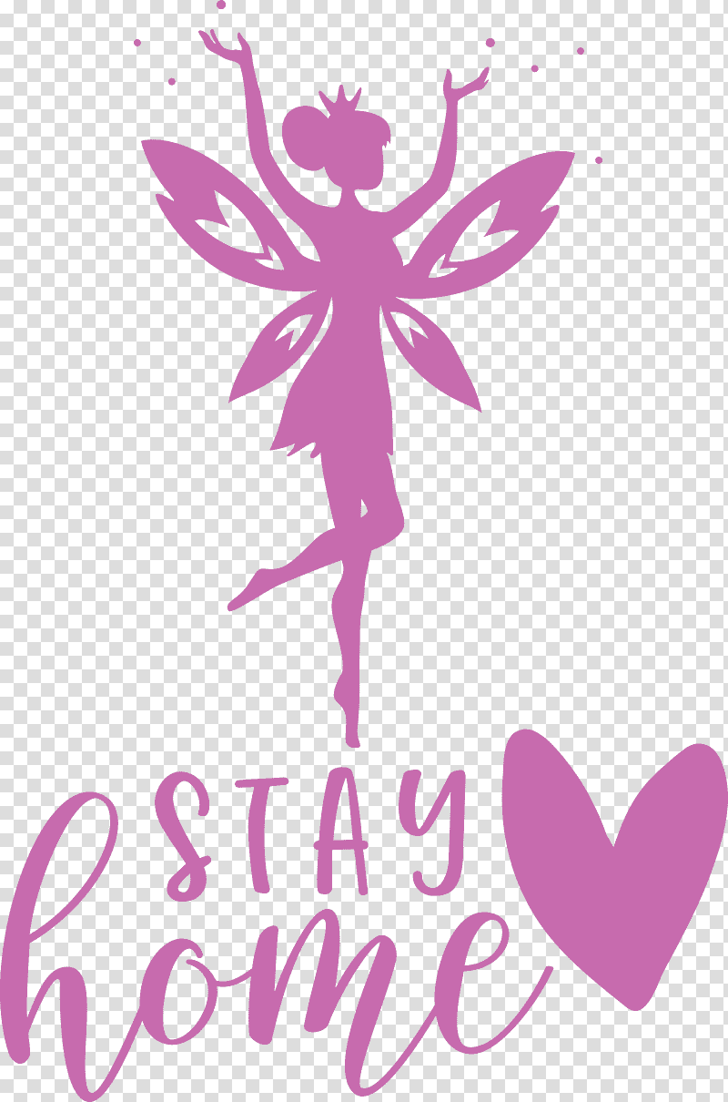 STAY HOME, Butterflies, Fairy, Logo, Meter, Cartoon, Flower transparent background PNG clipart