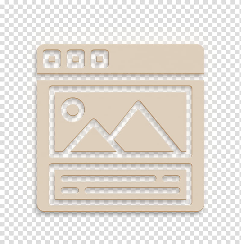Portfolio icon User Interface Vol 3 icon Window icon, Beige transparent background PNG clipart