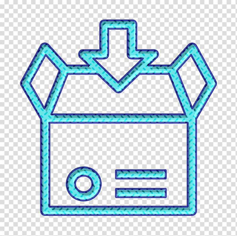 Global Logistics icon Box icon, Aqua M, Miami, Latin America, Locker, Symbol, Text transparent background PNG clipart