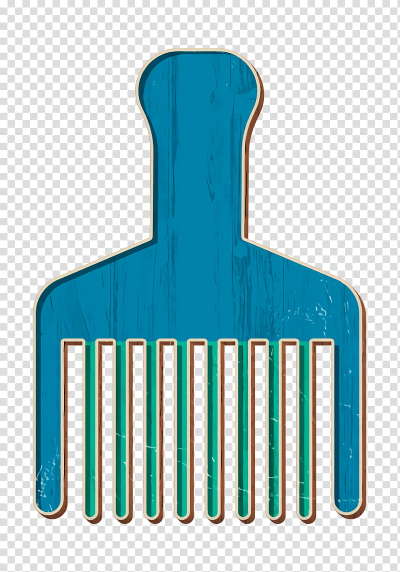 Hairdresser icon Hair brush icon Comb icon, Turquoise, Tool transparent background PNG clipart