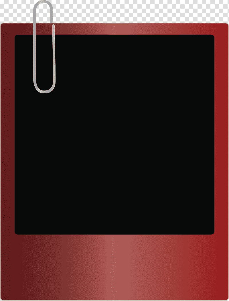 Polaroid Frame, Logo, Rectangle, Red, Text, Font Awesome, Square transparent background PNG clipart