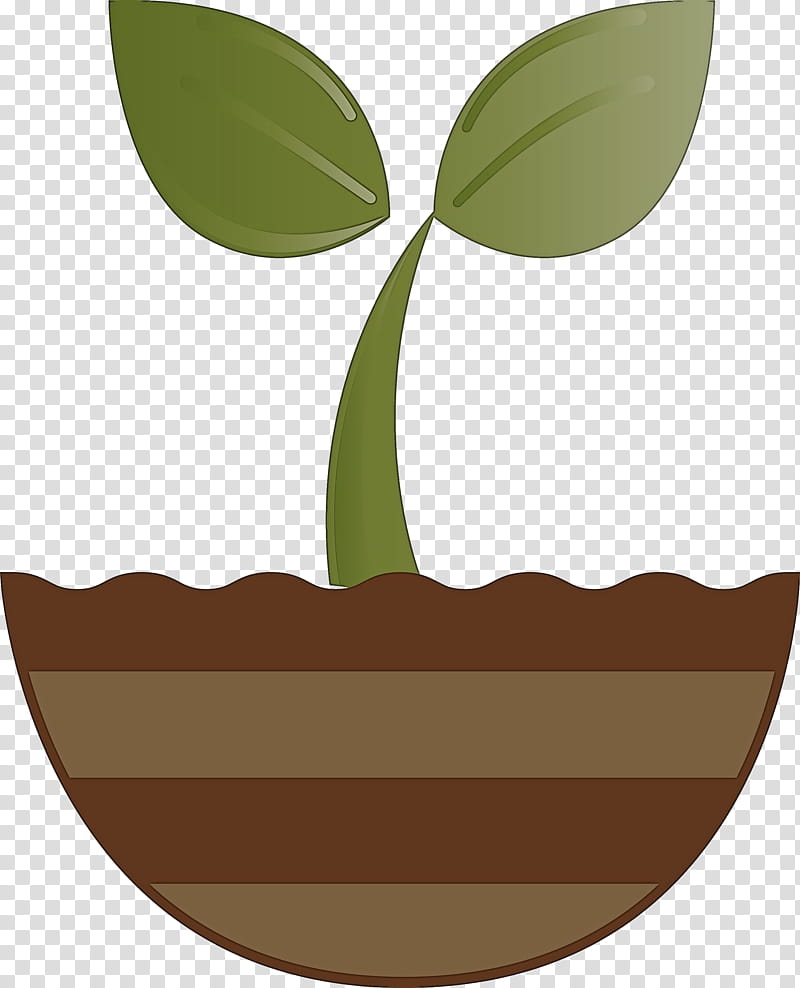 sprout bud seed, Flush, Leaf, Plant, Brown, Tree, Flowerpot, Soil transparent background PNG clipart