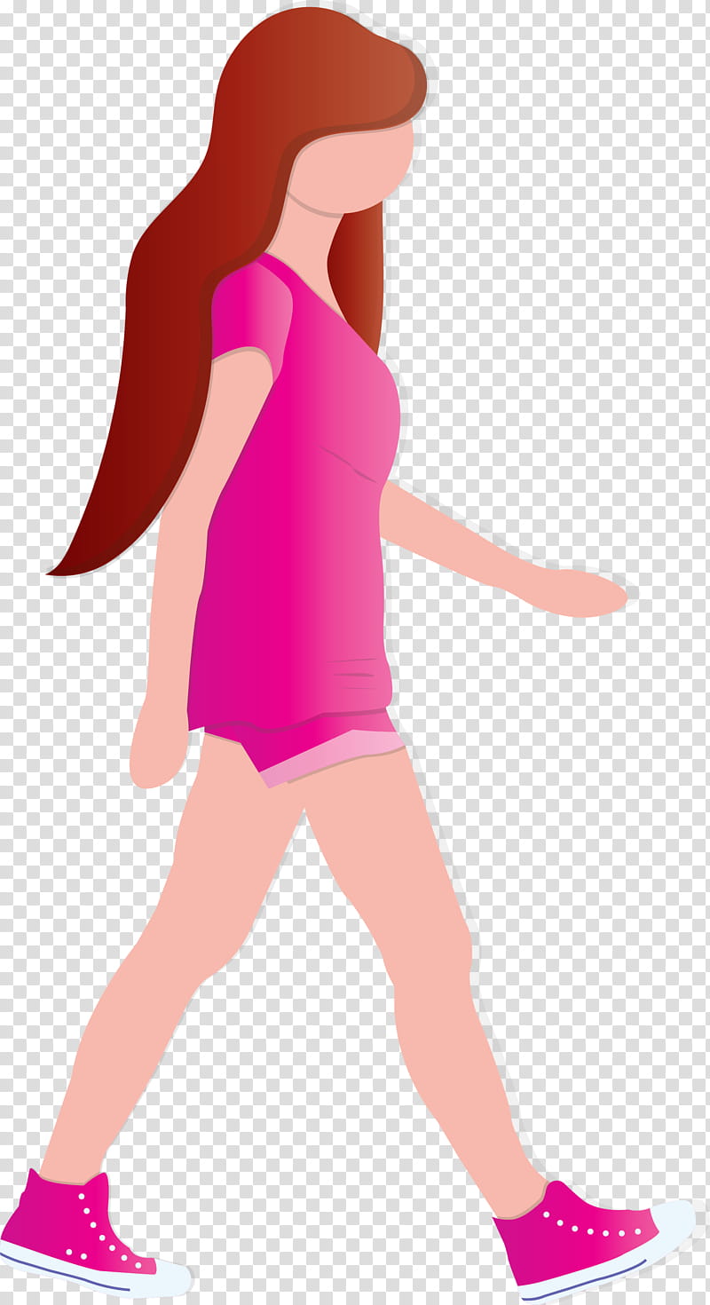 girl woman, Pink, Cartoon, Leg, Magenta, Costume, Animation transparent background PNG clipart