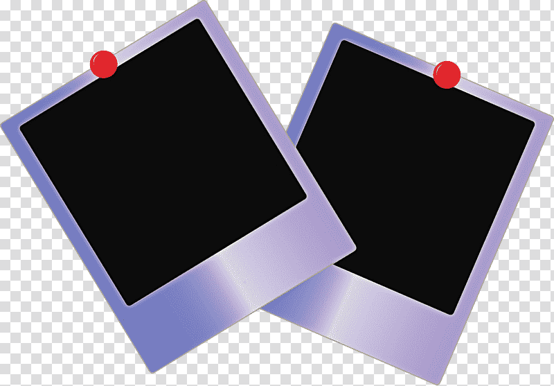 Polaroid Frame, Laptop Part, Meter, Purple, Multimedia transparent background PNG clipart