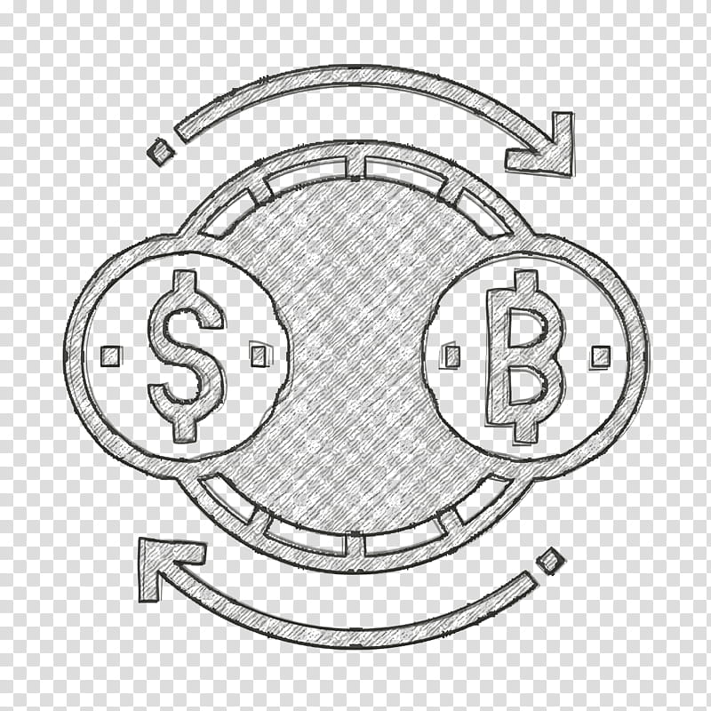 Cryptocurrency icon Financial Technology icon Trade icon, Circle, Line Art, Car, Angle, Meter, Area, Number transparent background PNG clipart
