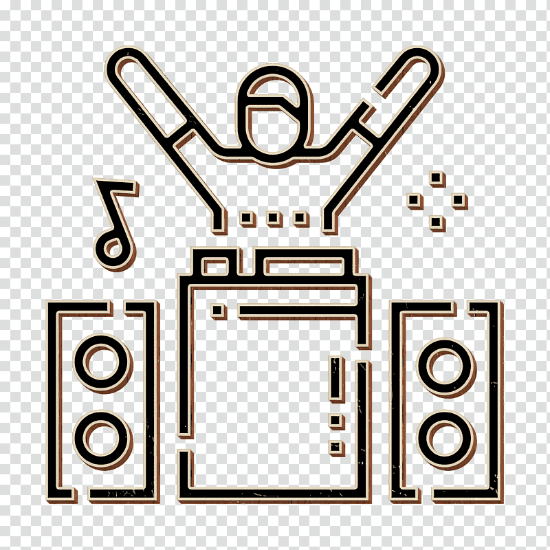 Music Festival icon DJ icon, Nightclub, Disco, Hip Hop Music, Mobile Disc Jockey, Entertainment, DJ Mix transparent background PNG clipart