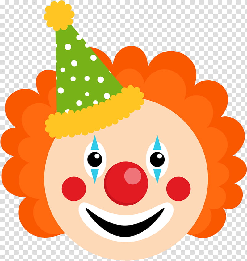 Party hat, Nose, Clown, Smile, Happy, Performing Arts transparent background PNG clipart