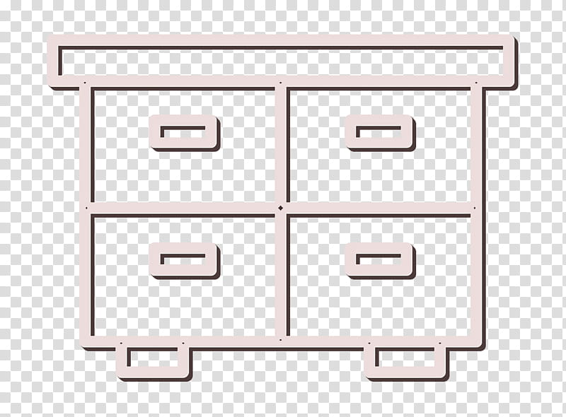 Chest icon Interiors icon, Drawer, Furniture, Chest Of Drawers, Filing Cabinet, Line, Nightstand, Table transparent background PNG clipart