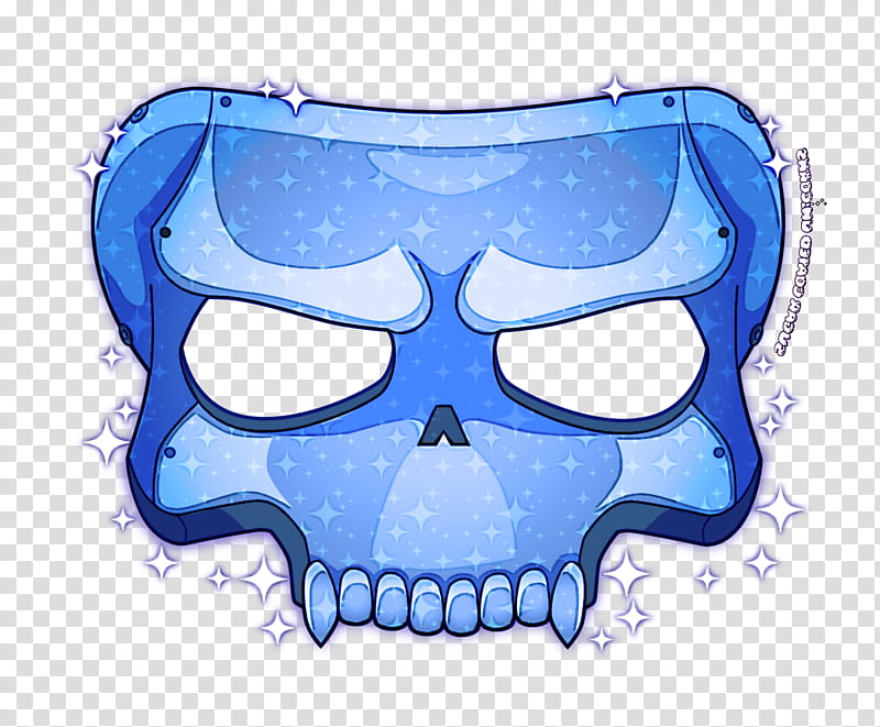 blue bone skull jaw animation transparent background PNG clipart