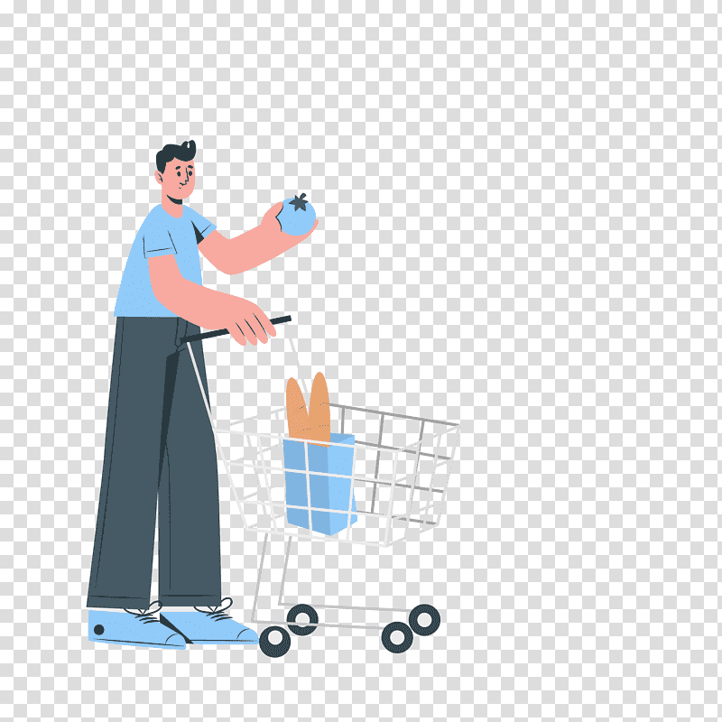 shopping, woman in blue t-shirt and black pants holding shopping cart illustration, Mobile Phone, Life, Handset, Cyberspace, User, Talent Agent transparent background PNG clipart