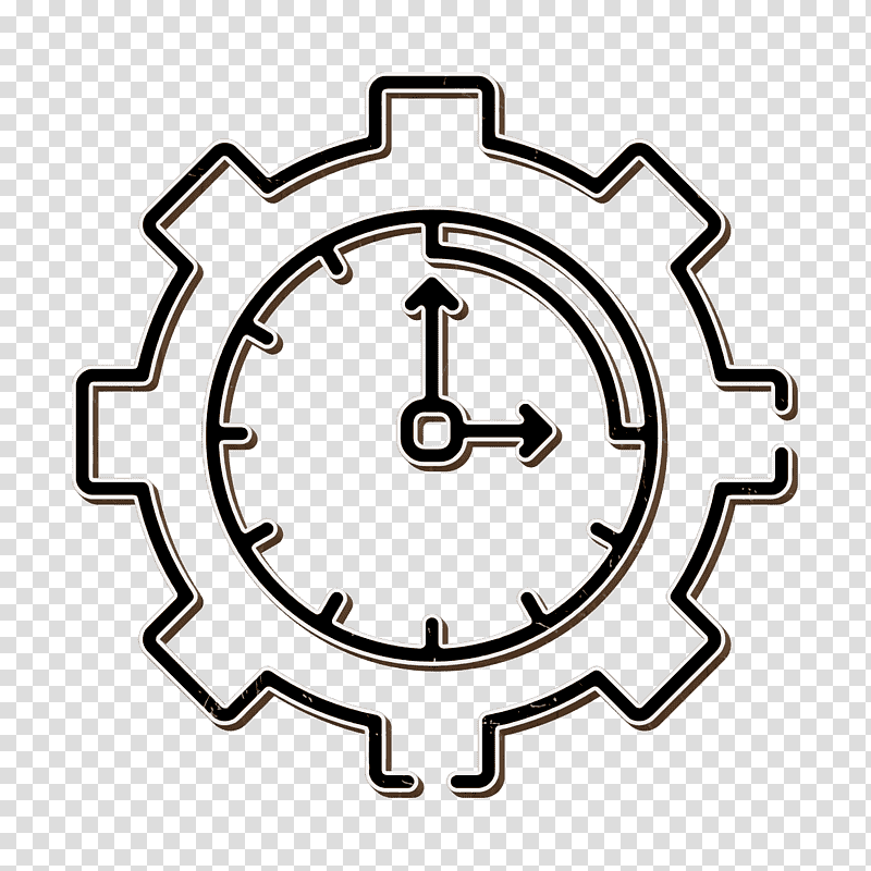 Time management icon Clock icon Startups icon, Pictogram transparent background PNG clipart
