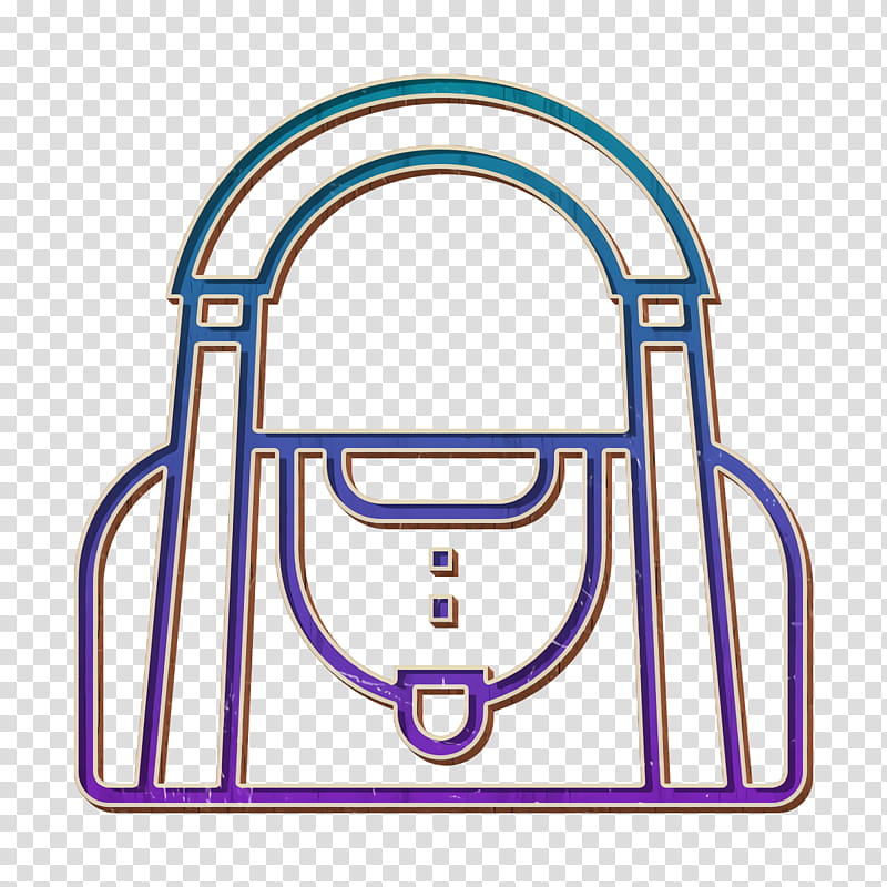 Fitness icon Gym bag icon, Handbag, Cartoon, Drawing, Yellow, Facial Expression transparent background PNG clipart
