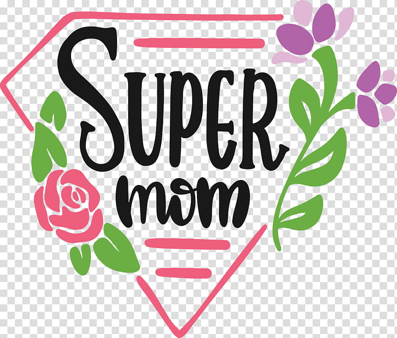 Mothers Day Super Mom, Logo, Pink M, Line, Meter transparent background PNG clipart