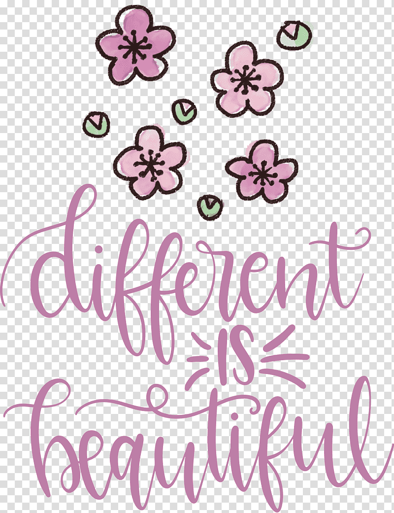Different Is Beautiful Womens Day, Floral Design, Meter, Cut Flowers, Wall Decal, Sticker, Creativity transparent background PNG clipart